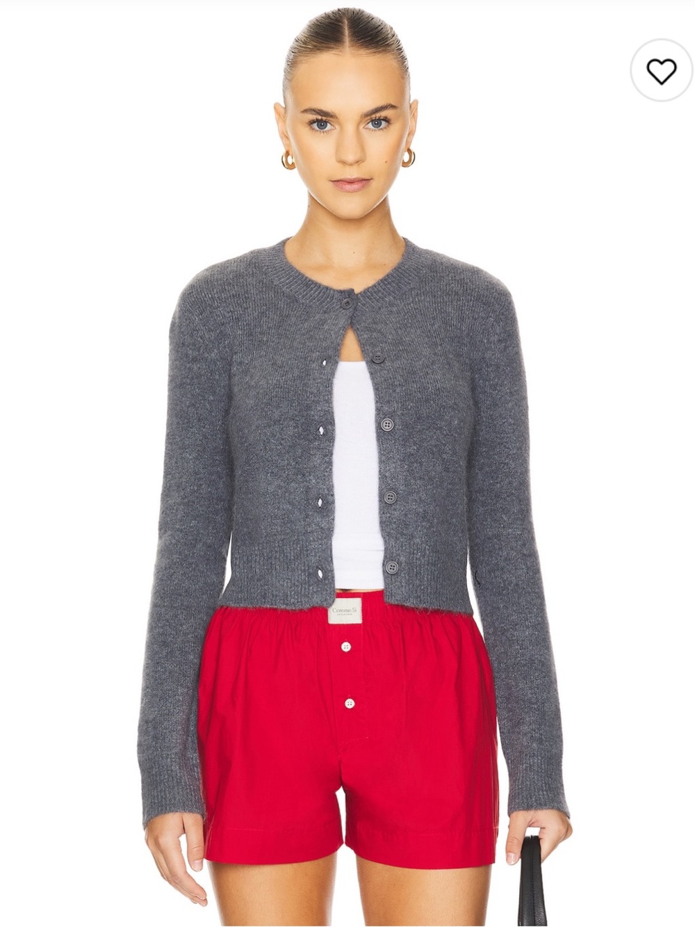 Rails Matilda Cardigan Sweater in Charcoal Sz Small Cashmere Blend